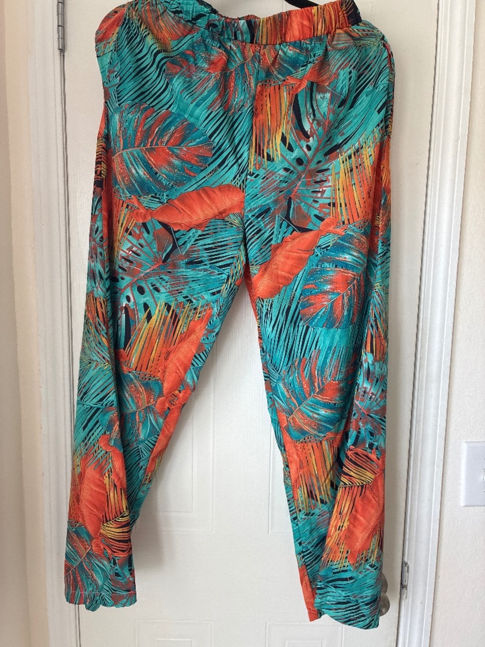 SHEIN floral wide leg pants